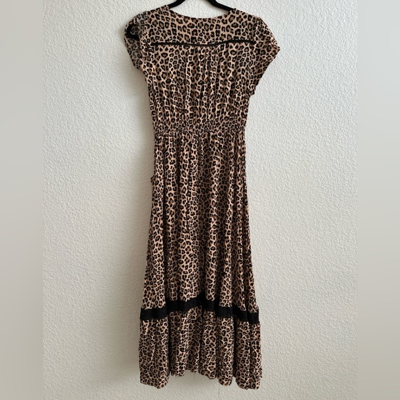IZABEL LONDON
Multi Beige Leopard Print Maxi Dress | size Small - Picture 7 of 13